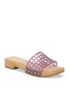 Vince Barb Jelly Slide Sandal In Purple