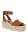 Vince Belisa Ankle Strap Espadrille Platform Wedge Sandal In Brown