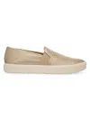 Vince Women's Blair Perforated Leather Slip-on Sneakers In Neutral