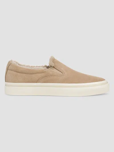 Vince Women's Blair Suede & Shearling Slip-on Sneakers In Animal Print