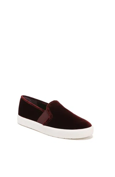 Vince Women's Blair Velvet Sneakers In Pinot In Red