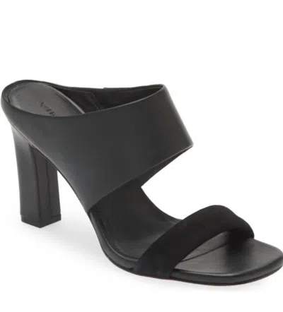 Vince Women's Block Heel Slide Sandals In Black