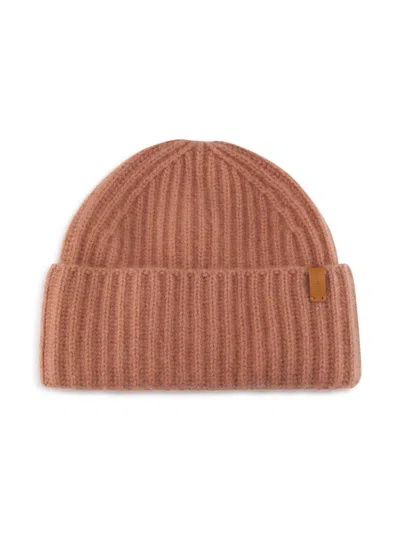 Vince Women's Boiled Cashmere Chunky Beanie In Pink
