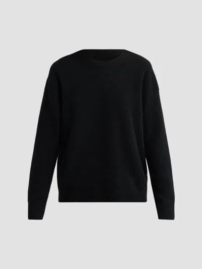 Vince Women's Boiled Cashmere Crewneck Sweater In Black
