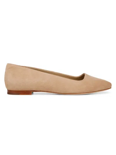 VINCE WOMEN'S BRODI-B SUEDE BALLET FLATS