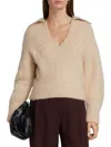 Vince Brushed Alpaca Wool Blend Sweater In Sand Dune