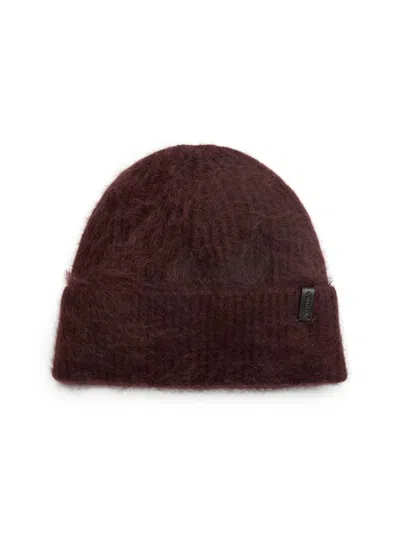 Vince Women's Brushed Cashmere Cuffed Beanie In Purple