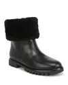 Vince Cameron Shearling-lined Leather Boots In Black
