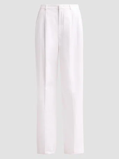 Vince Women's Camille Cotton-blend Mid-rise Wide-leg Trousers In White
