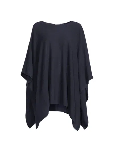 Vince Women's Cashmere Reversible Poncho In Navy