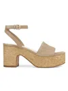 Vince Castella Ankle Strap Platform Sandal In Neutral