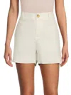 Vince Women's Casual Linen Shorts In Off White
