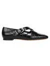 Vince Cici Cross Strap Flat In Black