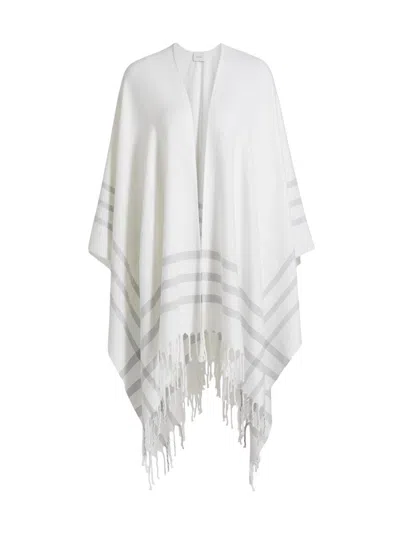 Vince Women's Cotton & Cashmere Summer Cape In White