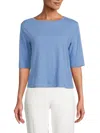 Vince Fluid Satin Top In Pool