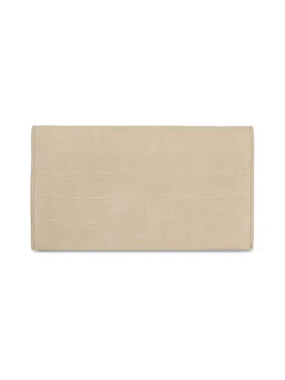 Vince Women's Croc-embossed Leather Continental Wallet