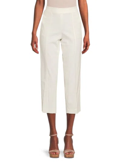 Vince Women's Cropped Tapered Pull-on Pants In Off White