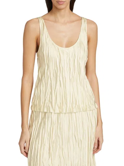 Vince Women's Crushed Bias Strip Tank In Neutral