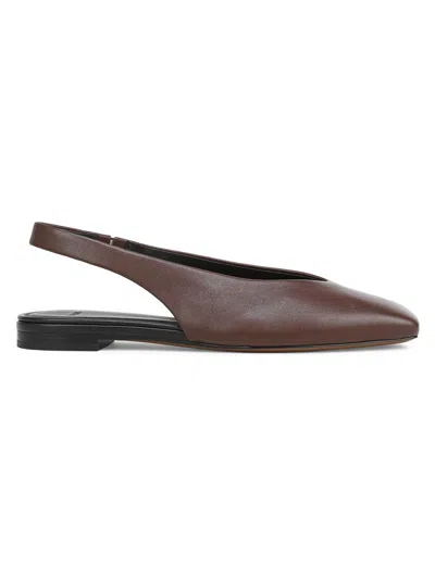 Vince Darlina Leather Slingback Flats In Multi