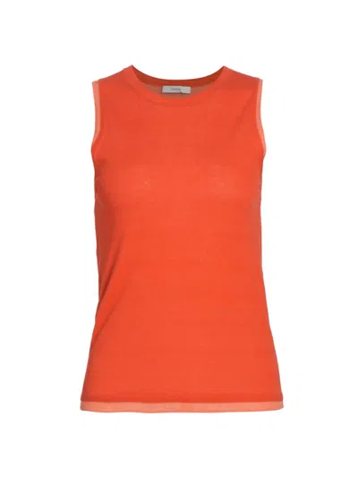 Vince Double-layer Shell Top In Pink
