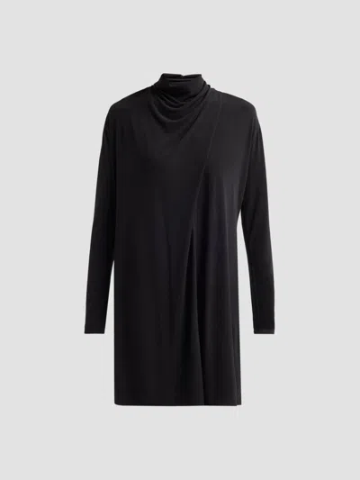 Vince Women's Draped Cowl Mini Dress In Black