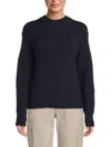 Vince Women's Drop Shoulder Sweater In Navy