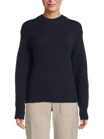 Vince Women's Drop Shoulder Sweater In Navy