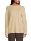Vince Women's Drop Shoulder Wool-cashmere Sweater In Neutral