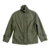 Vince Women's Flap Pockets Drawstring Anorak Jacket In Green In Green