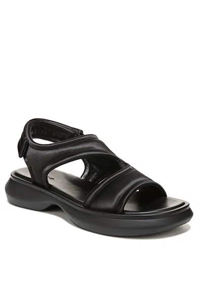 Vince Women's Fresca Satin Sandal In Black