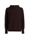 Vince Women's Funnelneck Cashmere Sweater In Brown