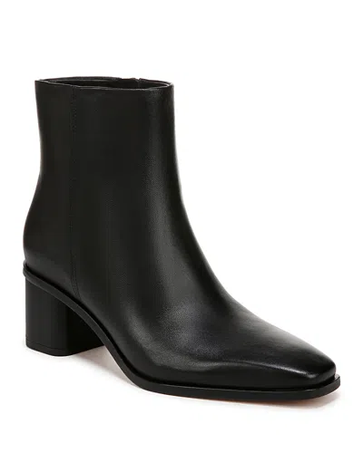 Vince Luca Leather Ankle Boots In Black Leather