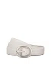 Vince Women's Glazed Embossed Belt In Horchata
