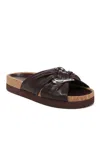 Vince Women's Glo Leather Slide Sandal In Pinot In Multi