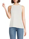 Vince Women's High-neck Tank In Off White