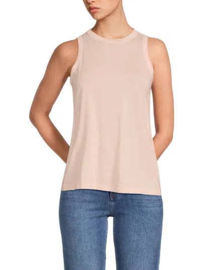 Vince Women's High-neck Tank In Petal Pearl Pink