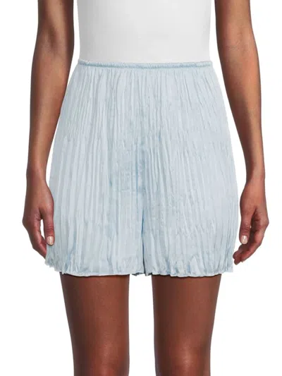 Vince Women's High Rise Crinkle Shorts In Sky