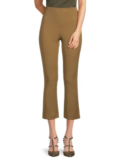 Vince Women's High Rise Cropped Pants In Tapenade