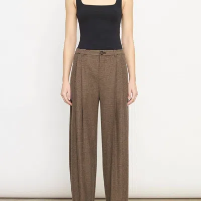 Vince Houndstooth Pleat Front Pant In Multi