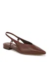 Vince Ines Slingback Pointed Toe Flat In Coffee