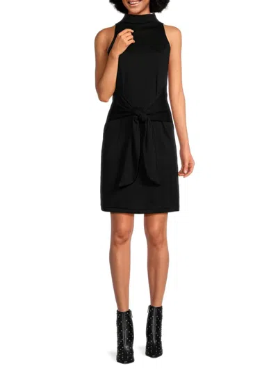 Vince Women's Knot Pima Cotton Sheath Dress In Black