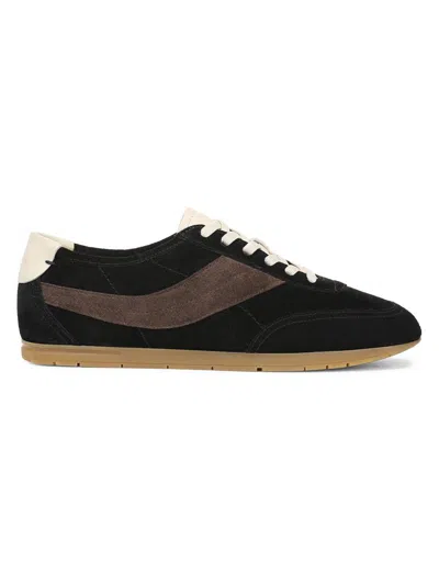 Vince La Runner Mixed Leather Runner Sneakers In Multi