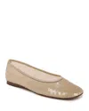 Vince Leah Sequin Ballerina Flats In Birchsand
