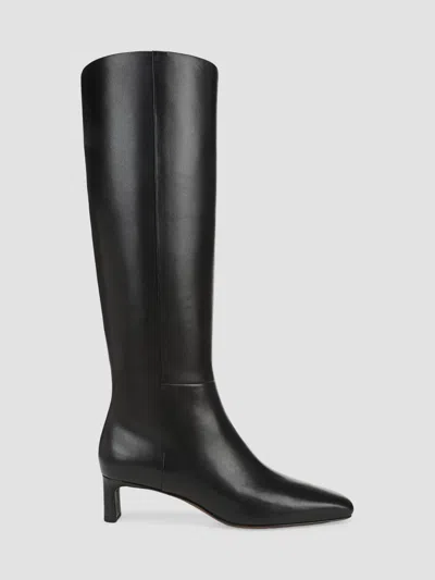 Vince Lilith Tall 45mm Leather Knee-high Boots In Black