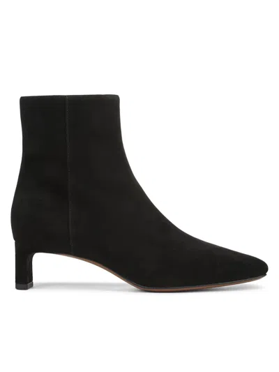 Vince Lilith 45mm Suede Ankle Boots In Black