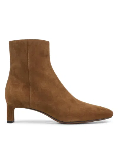 Vince Women's Lilith 45mm Suede Short Booties In Elmwood