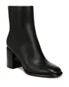 Vince Luca Womens Solid Leather Ankle Boots In Black