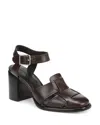 Vince Lyra Ankle Strap Sandal In Brown