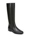 Vince Womens Leather Pull On Knee-high Boots In Black Leather