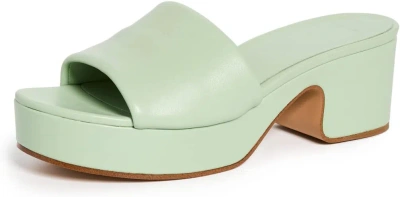 Pre-owned Vince Women's Margo Sandals In Dew Green
